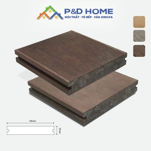 Sàn ngoài trời WPC Solid DK14025SR - Rosewood - 25mm